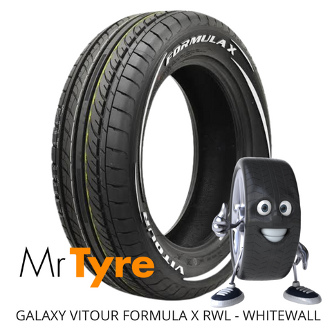GALAXY VITOUR 175/65R15 FORMULA X 84H RWL-WSW - WHITEWALL (2510)