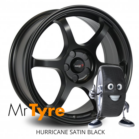 SRW HURRICANE L208 Satin Black - Alloy Wheel (1x)