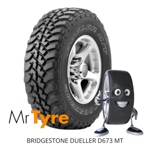 BRIDGESTONE 265/65R17 120/117P Dueler M/T D673 OWL - MUD TYRE (2505)