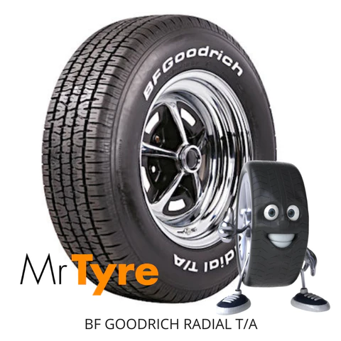 BF Goodrich P225/60R15 95S RADIAL T/A RWL - RAISED WHITE LETTERING (2508)