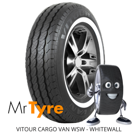 VITOUR 195R14C-8PR CARGO VAN 106/104Q WSW - WHITEWALL (2510)