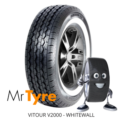 GALAXY VITOUR 195R15C-8PR V2000 106/104Q WSW - WHITEWALL (2510)