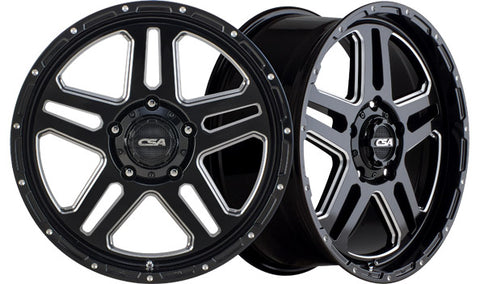 BRONX Gloss Black Milled Edge (Large Cap) - Premium 4x4 Alloy Wheel (1x)