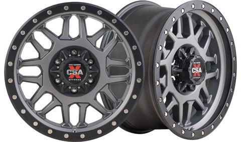 COMBAT Satin Grey Black Lip - Premium 4x4 Alloy Wheel (1x)