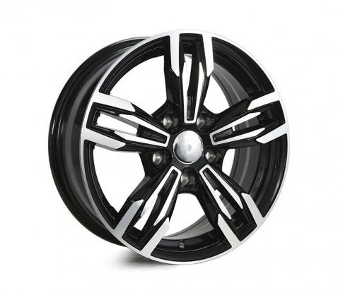 SRW LS418 Machine Black - Alloy Wheel (1x)