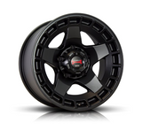 SIMMONS  17X9.0 RUGGED R13 MATT BLACK - Premium Alloy Wheels