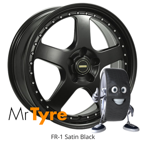SIMMONS FR-1 Satin Black Performance Alloy Wheels
