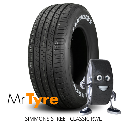 SIMMONS TYRE 265/50R15 99H STREET CLASSIC RWL - RAISED WHITE LETTERING