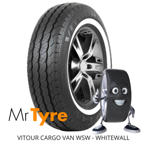 VITOUR 195R14C-8PR CARGO VAN 106/104Q WSW TLWSW - WHITEWALL (2501)