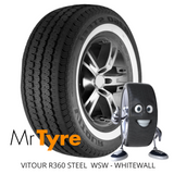 VITOUR 205/75R15 R360 STEEL 97H WSW TL - WHITEWALL (2501)