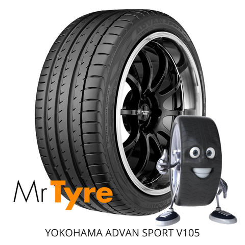 YOKOHAMA 245/50R19 105W ADVAN SPORT RFT V105 ZP X3 - RUNFLAT TYRE (2410)