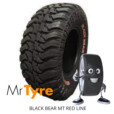 BLACK BEAR LT265/75R16 123Q 10PR M/T RED/L - MUD TYRE