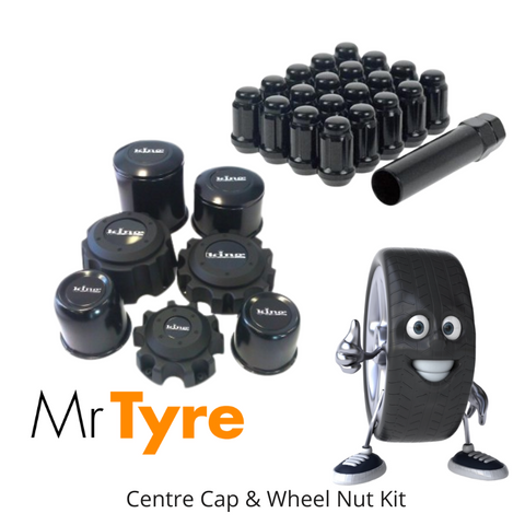 Centre Cap & Wheel Nut Kit  (4x Wheels) MRTZ9