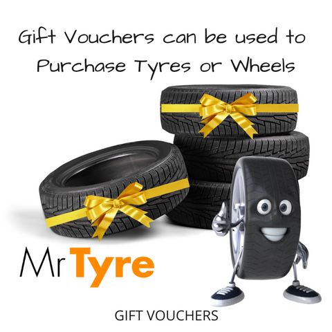 Mr Tyre Gift Vouchers - Tyres or Wheels Gift Vouchers ($100 - $2000)  MRTZ9