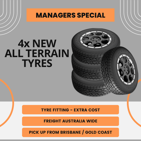 265/70R16 ALL TERRAIN 112T MANAGERS SPECIAL (4x New Tyres) MRTZ9