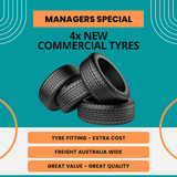 185R14C Commercial Tyres - MANAGERS SPECIAL (4x New Tyres) MRTZ9